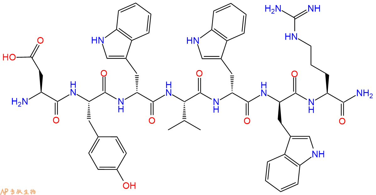 专肽生物产品七肽DY-DTrp-V-DTrp-DTrp-R-NH2