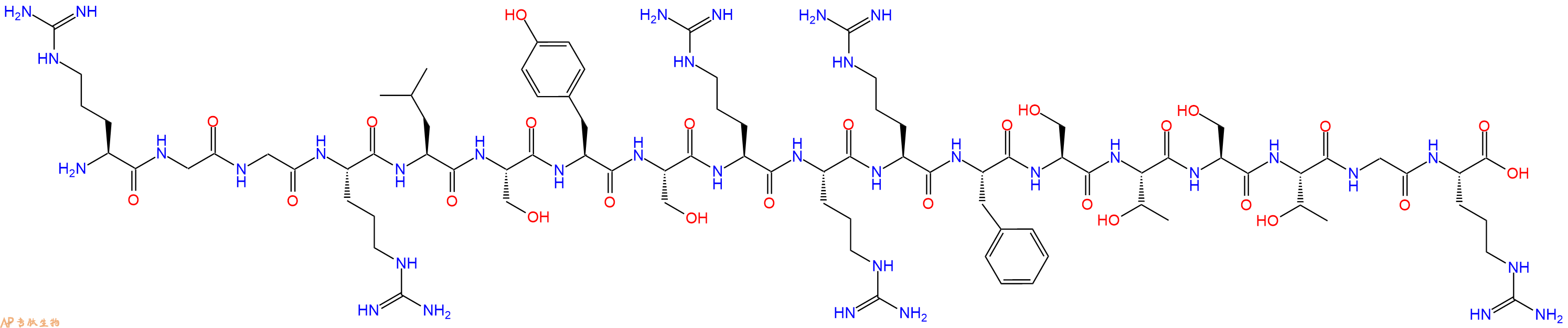 专肽生物产品细胞穿膜肽SynB1 (1-18)