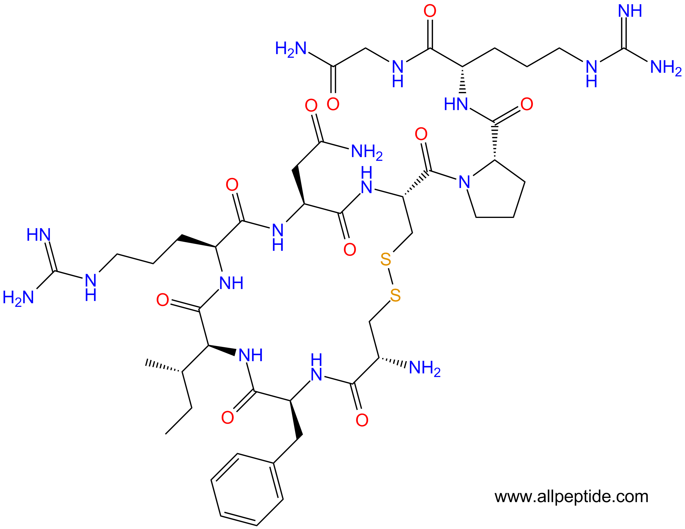 专肽生物产品[Arg8]-Conopressin G130836-24-7