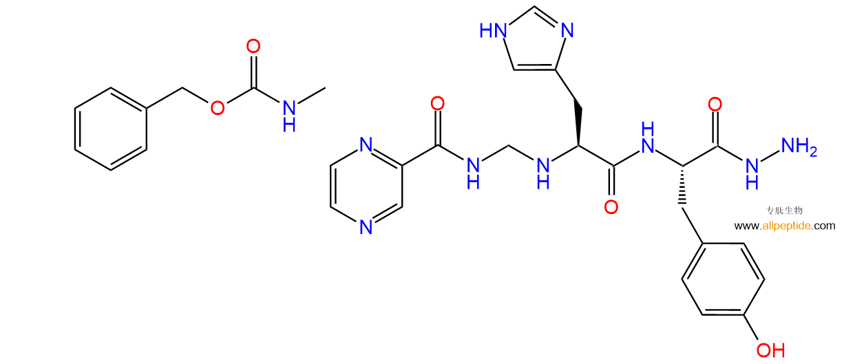 专肽生物产品四肽Cbz-Pyr-His-Tyr-NH-NH2128854-36-4