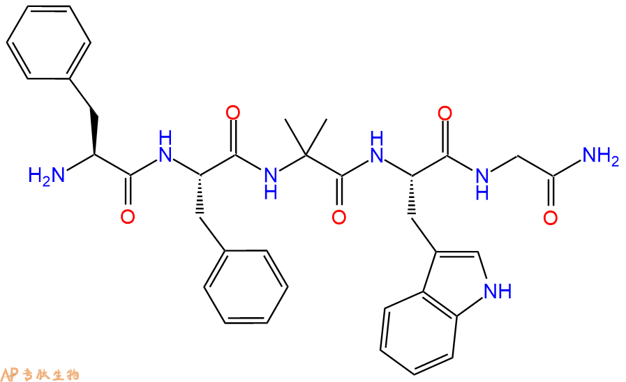 专肽生物产品五肽Phe-Phe-[Aib]-Trp-Gly-NH2190391-78-7