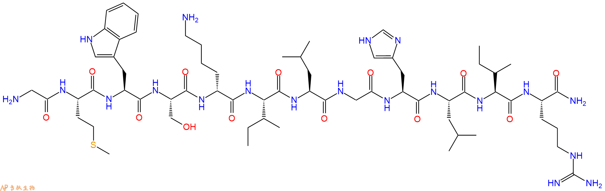 专肽生物产品十二肽GMWS-DLys-ILGHLIR-NH21382853-87-3