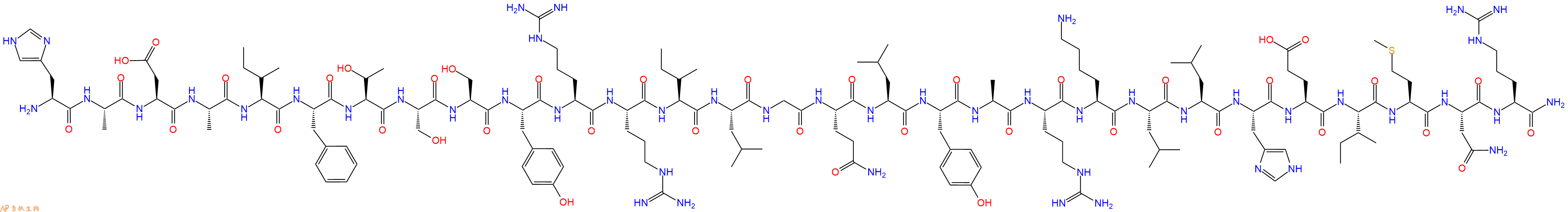 专肽生物产品生长激素片段肽GRF (1-29) amide (rat)91826-20-9