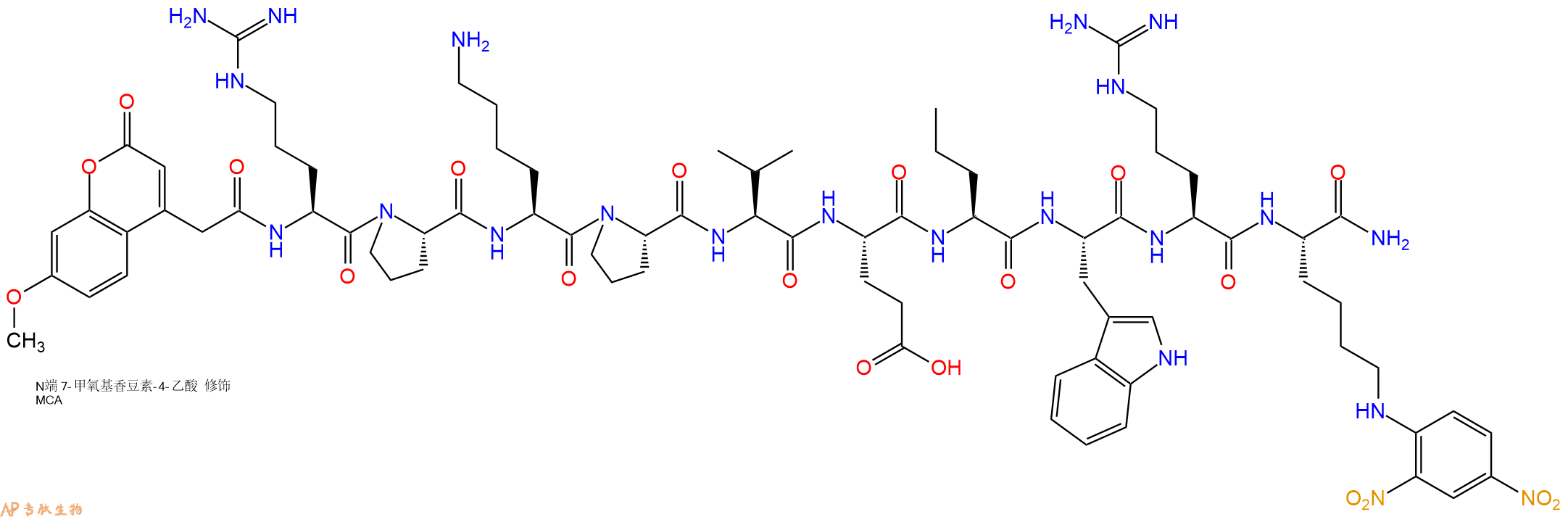 专肽生物产品基质金属蛋白酶MMP-3/MMP-9 FRET substrate、NFF-3158584-09-9