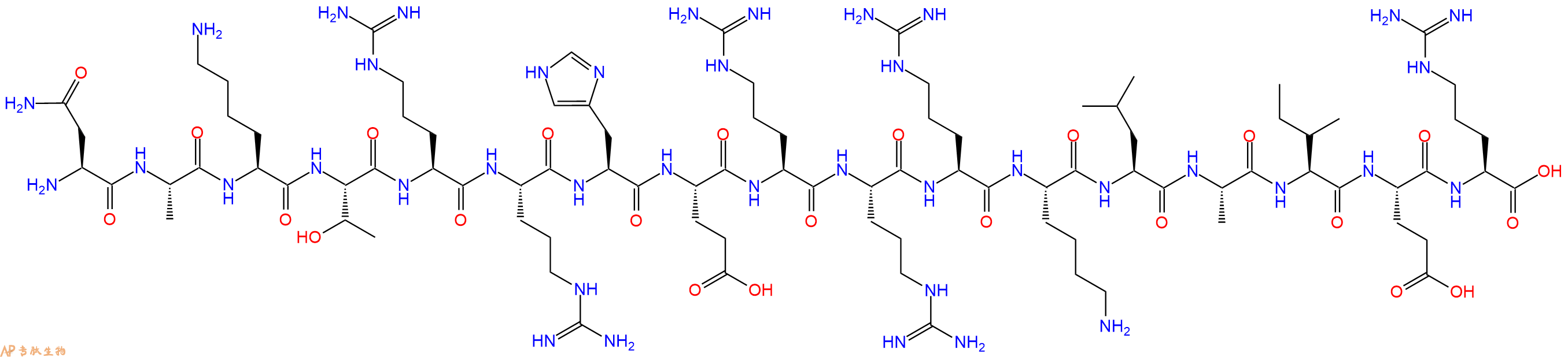 专肽生物产品细胞穿膜肽VP22、P22 N (14-30)