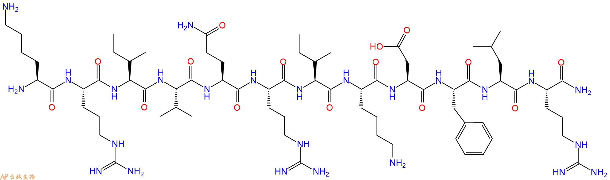 专肽生物产品KR-12 (human), KR-12 amide (human)1218951-51-9