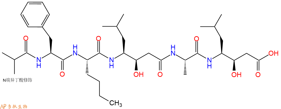 专肽生物产品五肽Isovaleryl-Phe-Nle-Sta-Ala-Sta98092-14-9