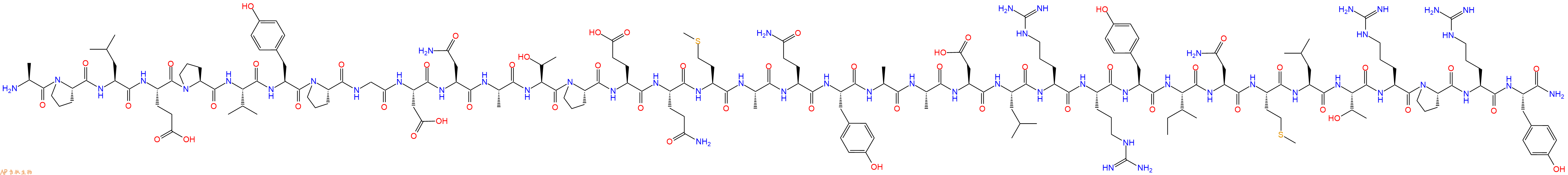 专肽生物产品胰腺多肽PancreaticPoly Peptide , human75976-10-2/192432-73-8
