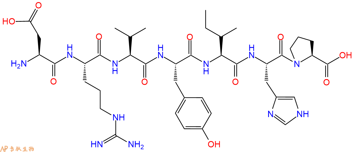 专肽生物产品血管紧张素 (1-7) Angiotensin (1-7) , Canine, Rat51833-78-4