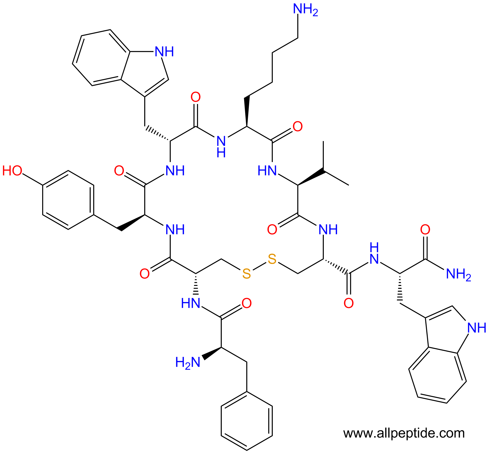 专肽生物产品Vapreotide Acetate、RC 160103222-11-3