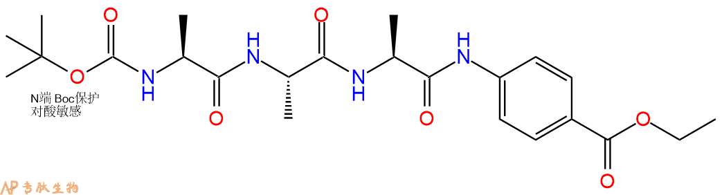 专肽生物产品三肽Boc-Ala-Ala-Ala-Benzocaine59191-02-5