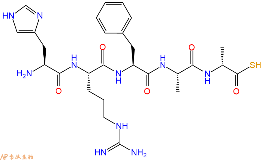 专肽生物产品五肽His-Arg-Phe-Ala-DAla-SH1228171-20-7