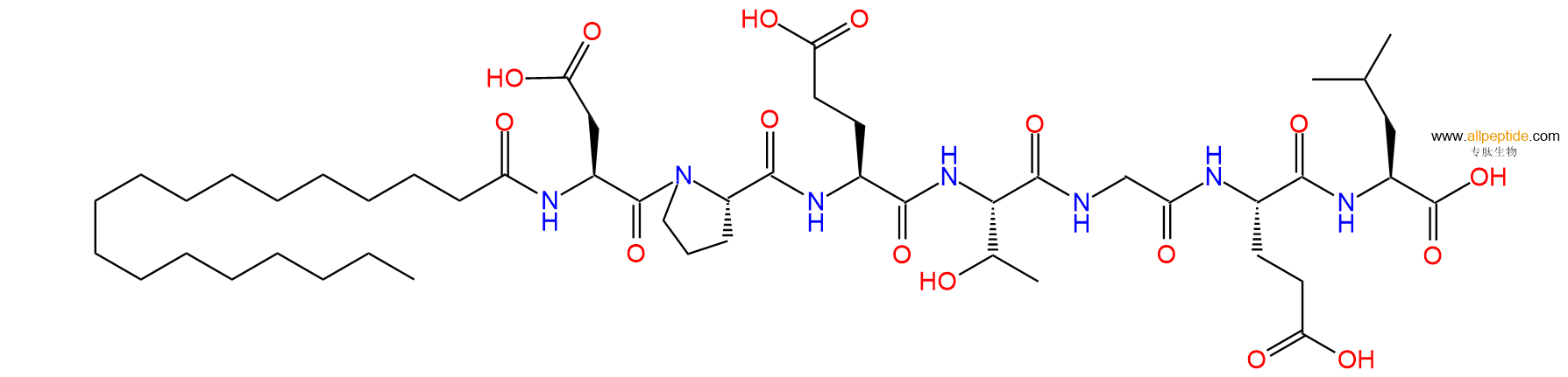 专肽生物产品七肽C18-DPETGEL1435913-62-4
