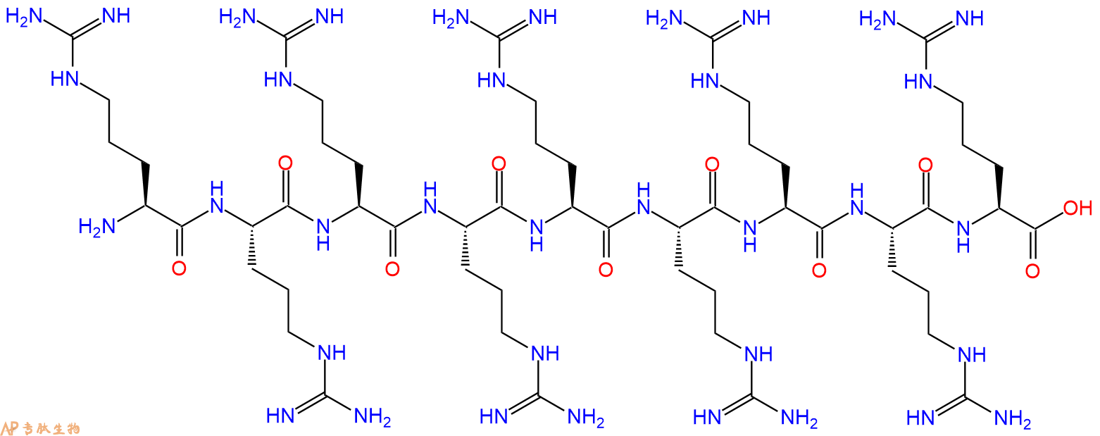 专肽生物产品九聚精氨酸、Arg9、R9、(Arg)92283335-13-5/143413-47-2