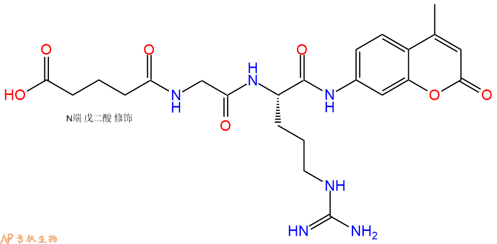 专肽生物产品敏感荧光底物：Glutaryl-Gly-Arg-AMC65147-16-2