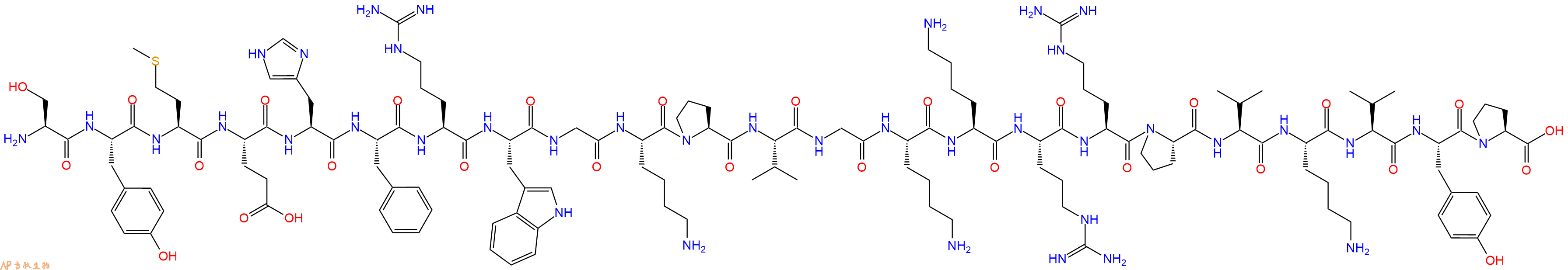 专肽生物产品促肾上腺皮质激素(Des-Ser³)-ACTH (1-24) (human, bovine, rat1926163-12-3