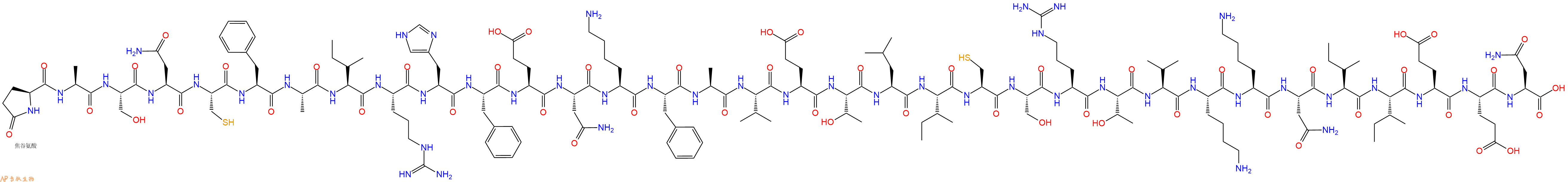 专肽生物产品淀粉肽Amyloid Bri Protein (1-34) (reduced)321853-88-7