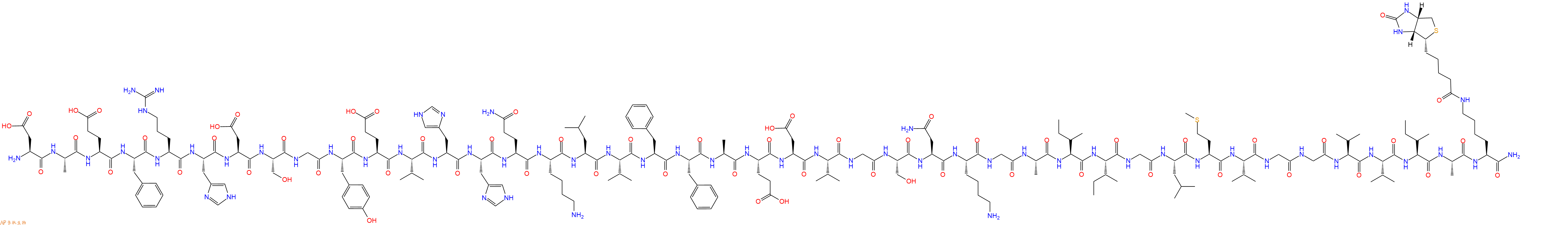 专肽生物产品淀粉肽Amyloid β-Protein (1-42)-Lys(biotinyl) amide