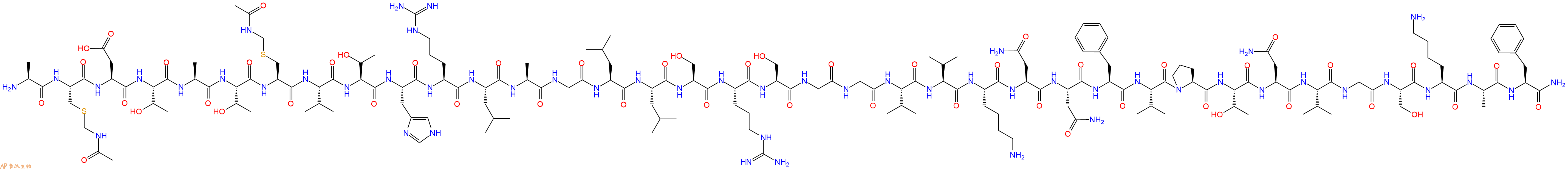 专肽生物产品降钙素(Cys(Acm)²·⁷)-α-CGRP (human)125448-83-1