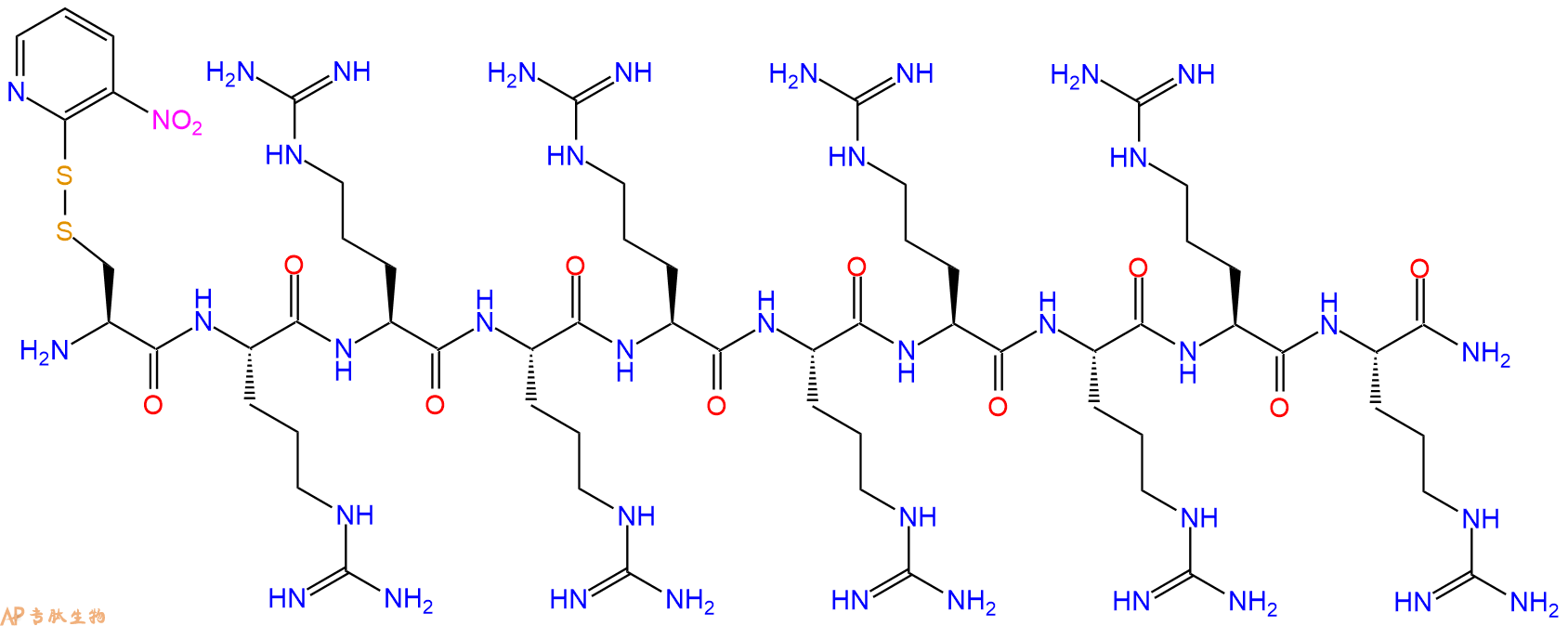 专肽生物产品细胞穿膜肽Cys(NPys)-Arg9-NH21417221-06-7