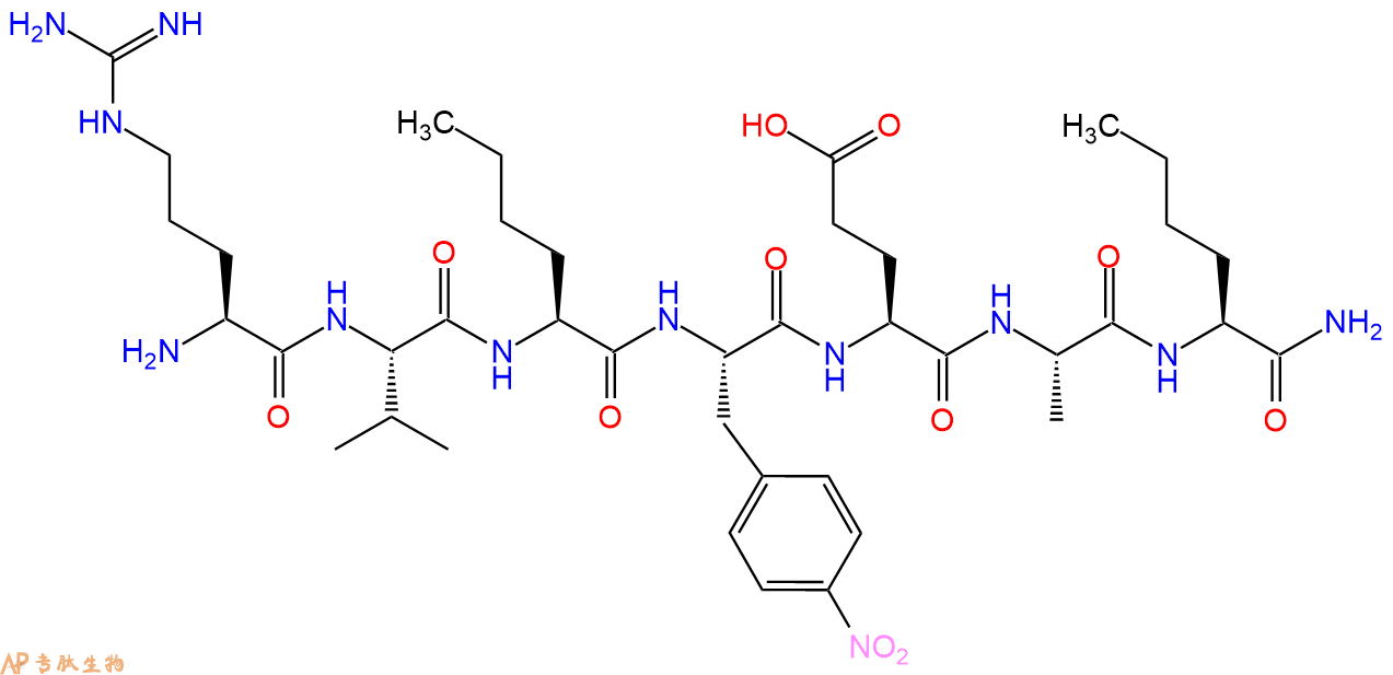 专肽生物产品七肽RV-Nle-F(4NO2)-EA-Nle-NH2130877-92-8