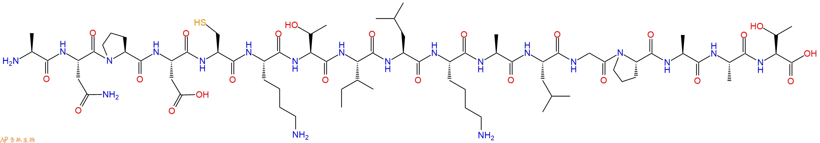 专肽生物产品HIV肽 HIV-1 gag Protein p24 (194-210)141281-67-6