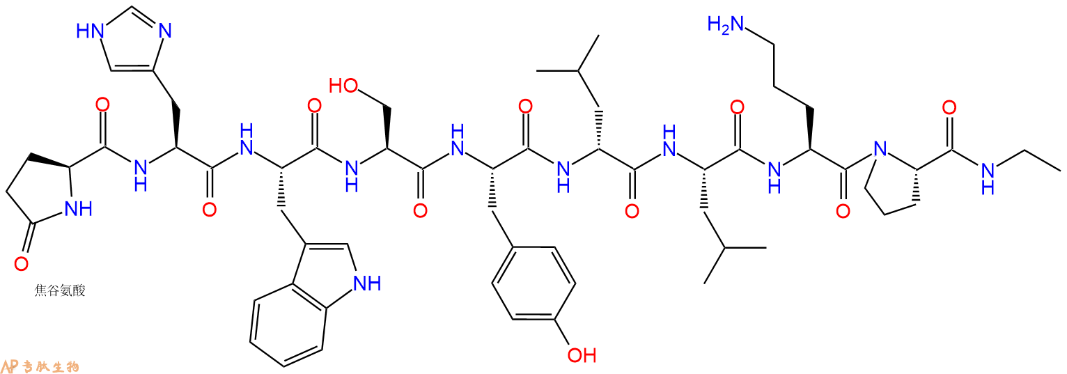 专肽生物产品(DES-GLY10,D-LEU6,ORN8,PRO-NHET9)-LHRH1051970-61-6