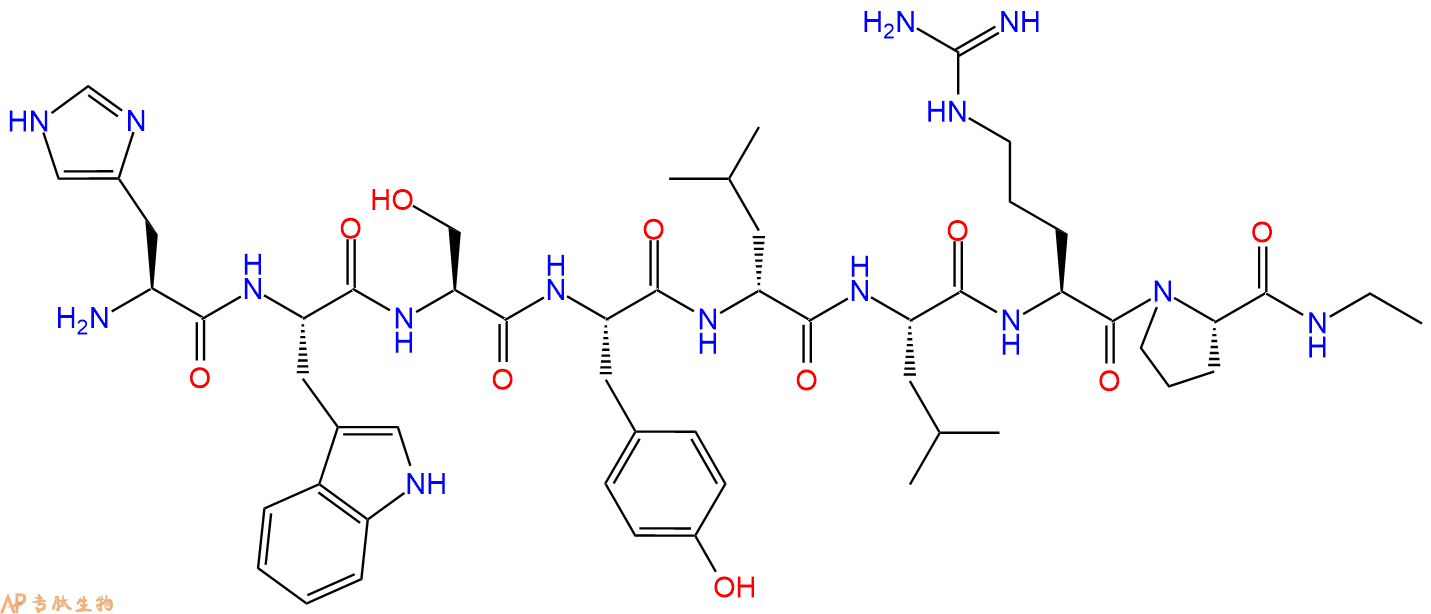 专肽生物产品八肽HWSY-DLeu-LRP-NHEt1642799-35-6