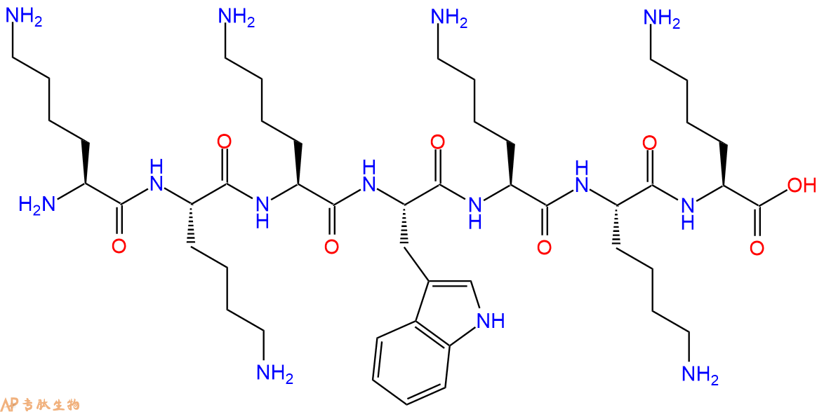 专肽生物产品Lys-Lys-Lys-Trp-Lys-Lys-Lys213836-45-4