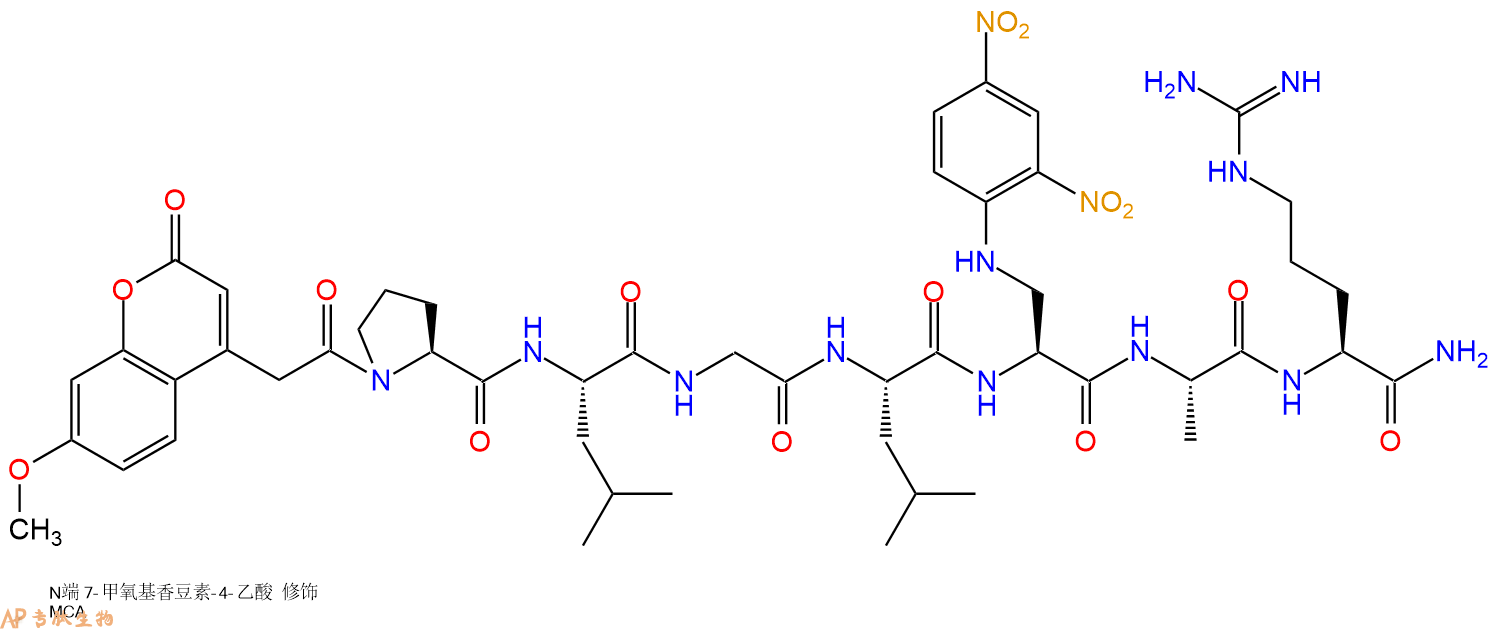 专肽生物产品基质金属蛋白酶MMP-2/MMP-7 FRET substrate140430-53-1