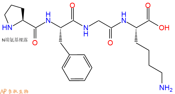 专肽生物产品四肽Pro-Phe-Gly-Lys143547-77-7