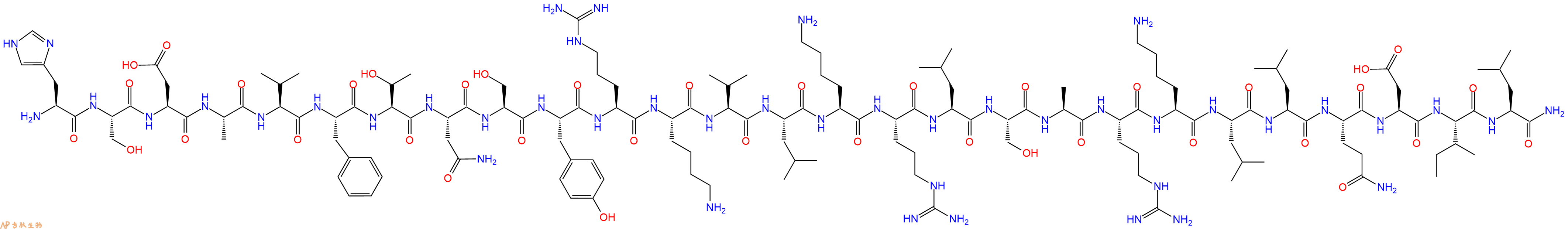 专肽生物产品血管活性肠肽(Lys¹⁵,Arg¹⁶,Leu²⁷)-VIP (1-7)-GRF (8-27)201995-58-6