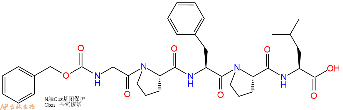 专肽生物产品五肽Z-Gly-Pro-Phe-Pro-Leu61867-13-8