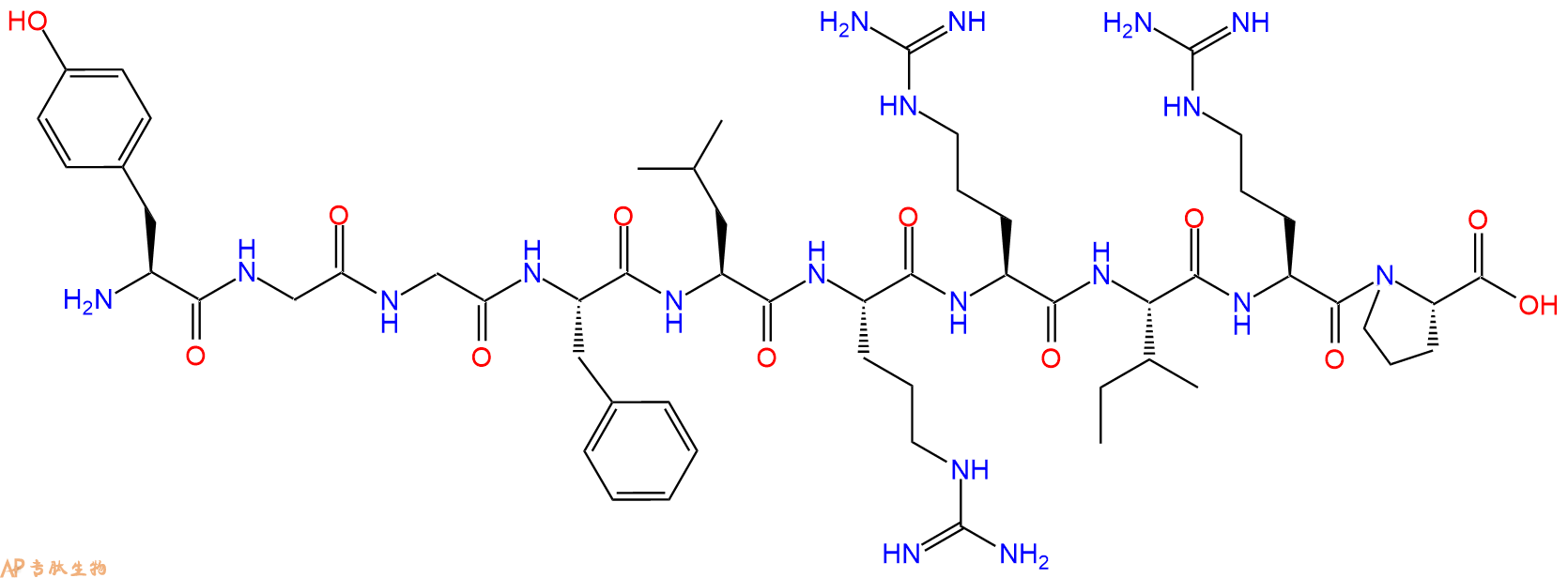 专肽生物产品强啡肽A(1-10)、 Dynorphin A (1-10), porcine79994-24-4