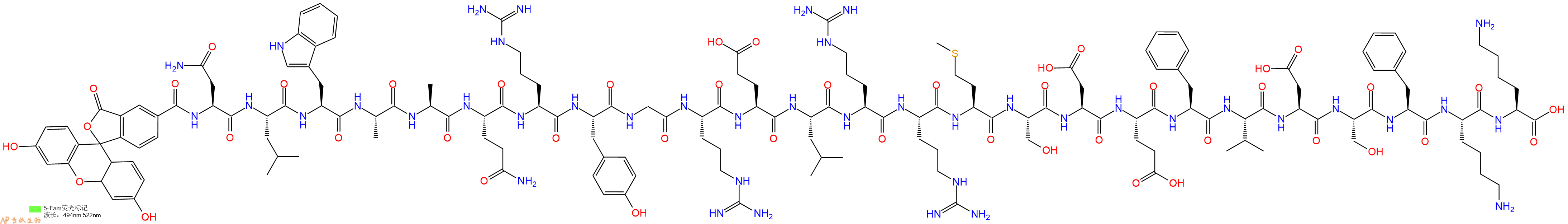 专肽生物产品BAD (103-127) (human), FAM-labeled