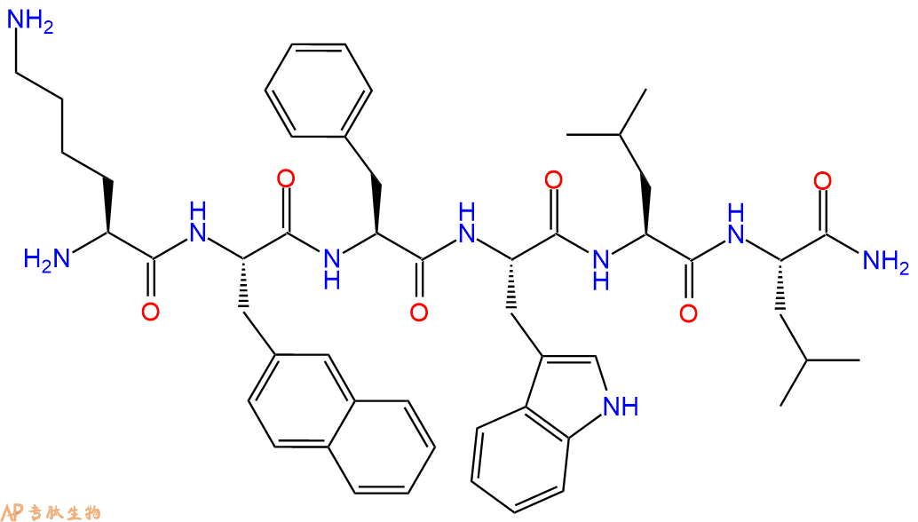 专肽生物产品六肽K-(D-1-Nal)-FwLL-NH21394288-22-2