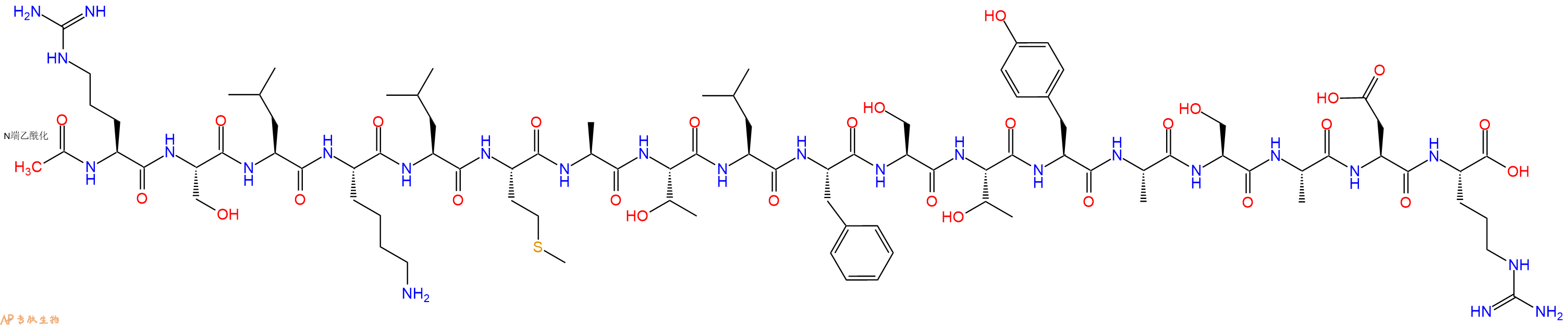 专肽生物产品Myosin H Chain Fragment(614-631), Mouse