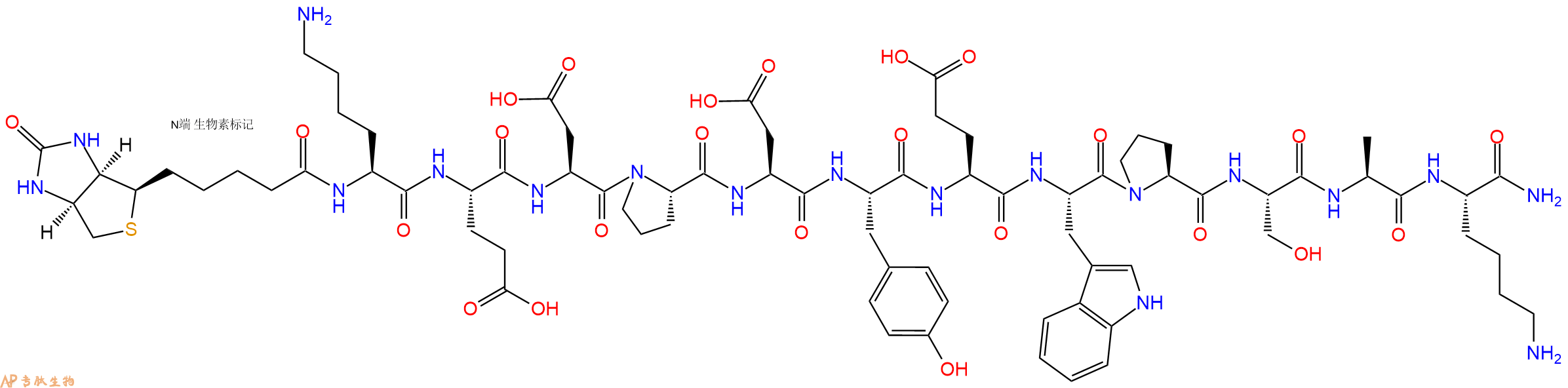 专肽生物产品SYK激酶底物 Syk Kinase Peptide Substrate, Biotin label