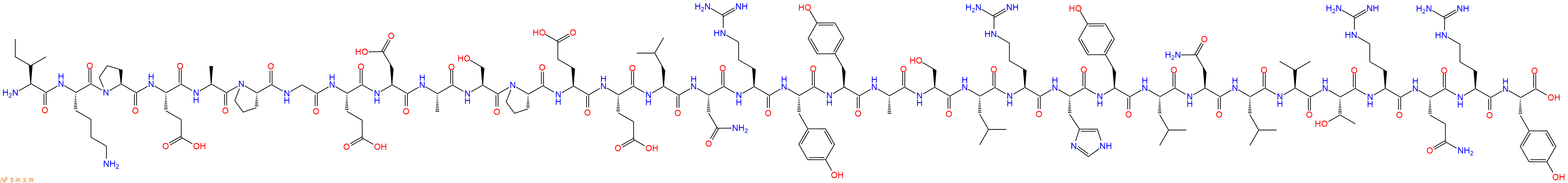 专肽生物产品Ile-Lys-Pro-Glu-Ala-Pro-Gly-Glu-Asp-Ala-Ser-Pro-Gl