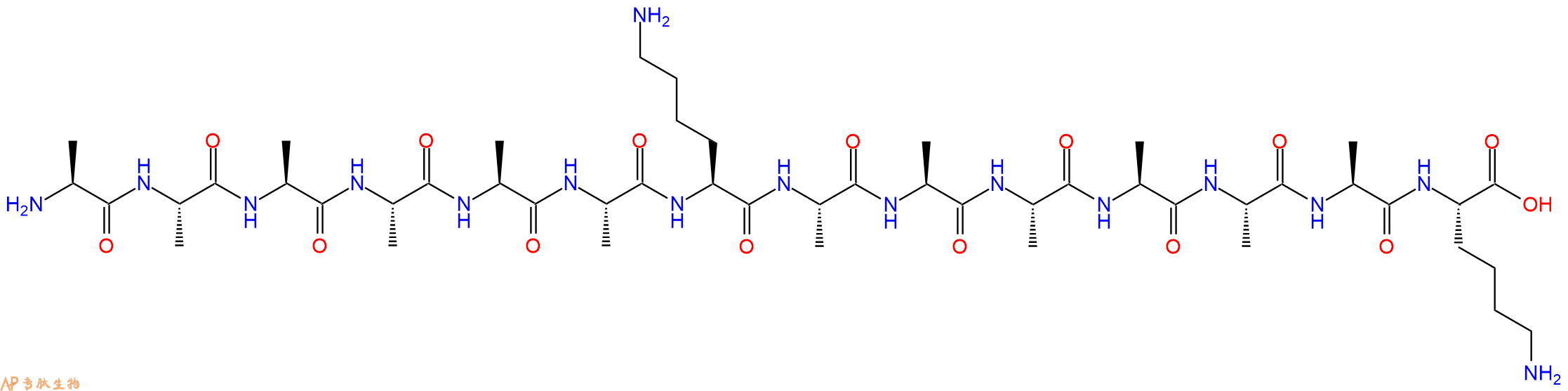 专肽生物产品十四肽AAAAAAKAAAAAAK