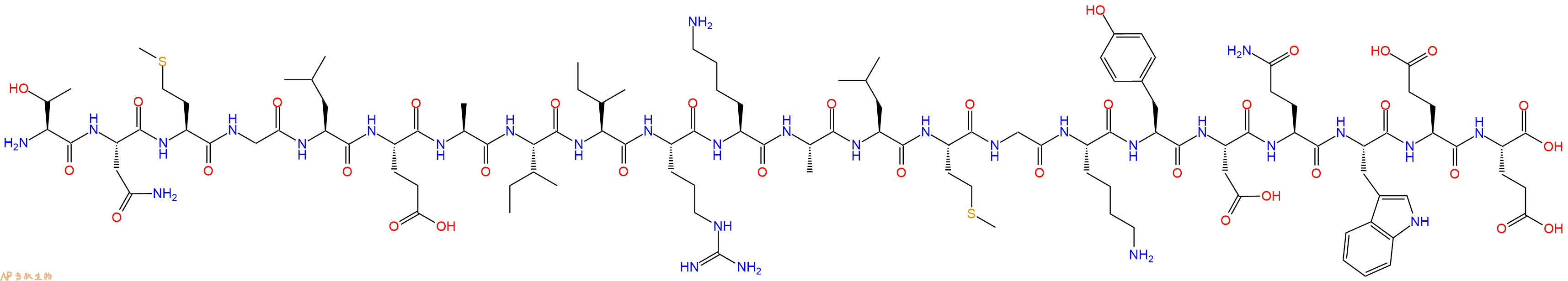 专肽生物产品二十二肽TNMGLEAIIRKALMGKYDQWEE