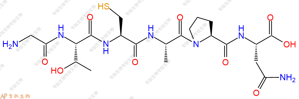 专肽生物产品六肽Gly-Thr-Cys-Ala-Pro-Asn
