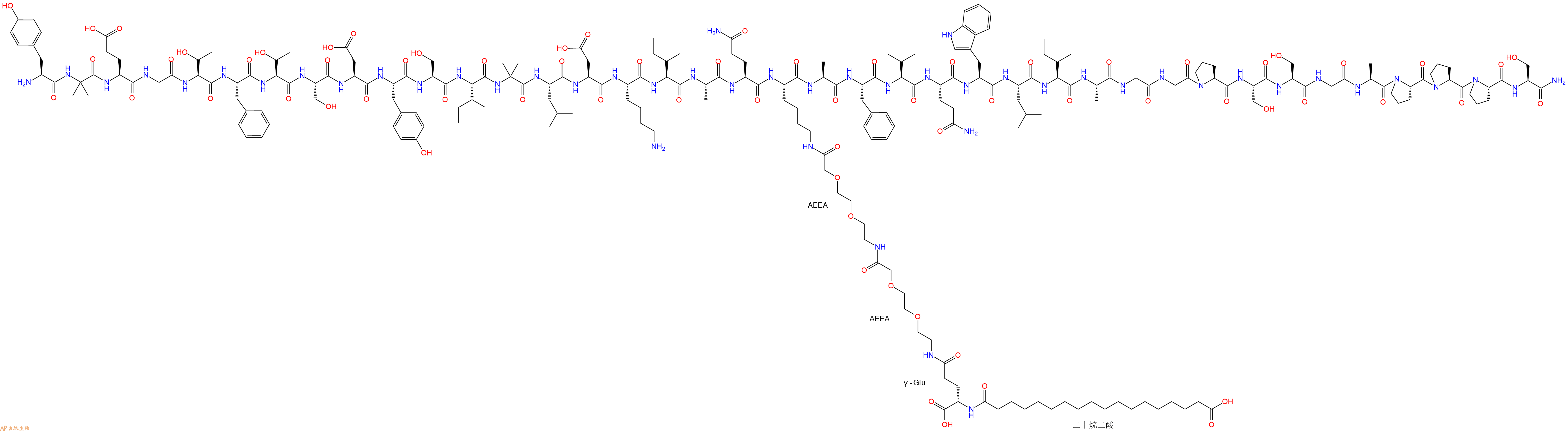 专肽生物产品新型双重GIP\GLP-1、Tirzepatide2023788-19-2