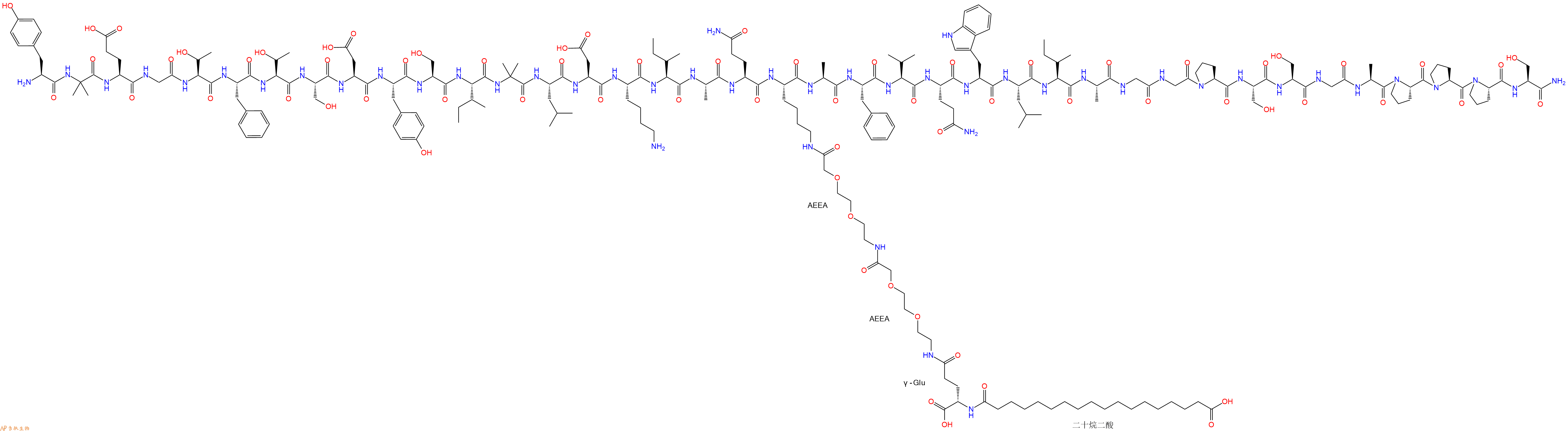 专肽生物产品新型双重GIP\GLP-1、Tirzepatide2023788-19-2