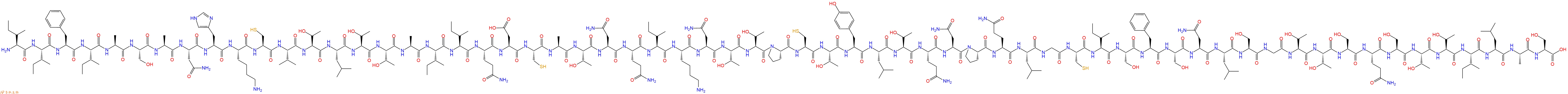 专肽生物产品Ile-Ile-Phe-Ile-Ala-Ser-Ala-Asn-His-Lys-Cys-Val-Th