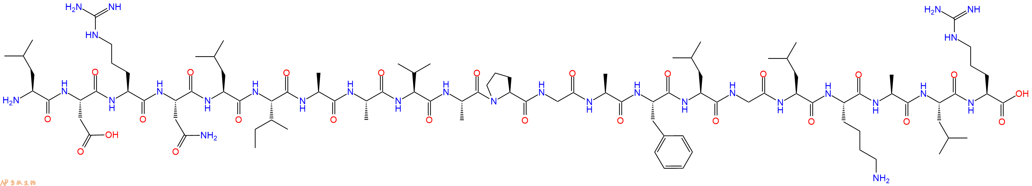 专肽生物产品二十一肽LDRNLIAAVAPGAFLGLKALR