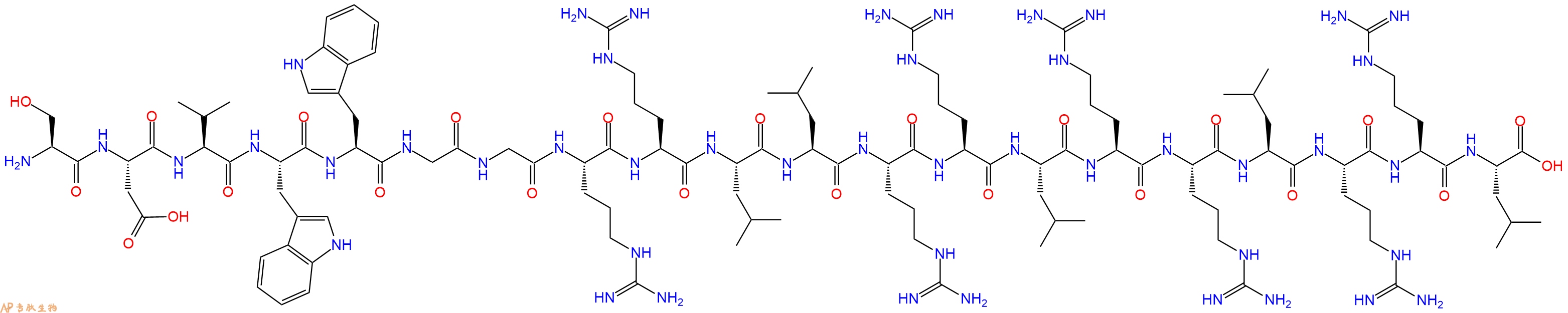 专肽生物产品二十肽SDVWWGGRRLLRRLRRLRRL