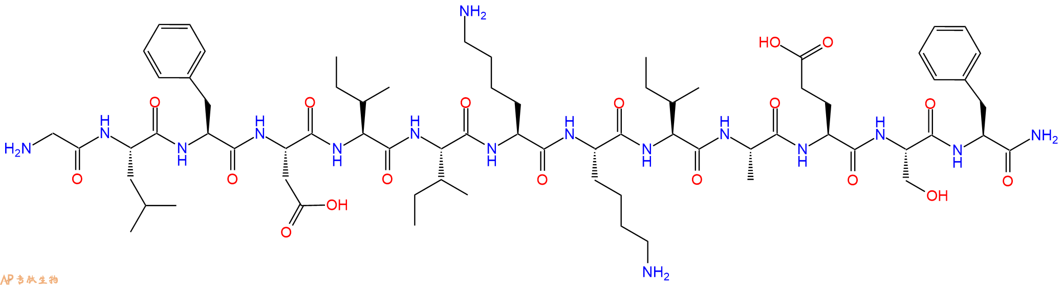 专肽生物产品抗菌肽Aurein 1.2