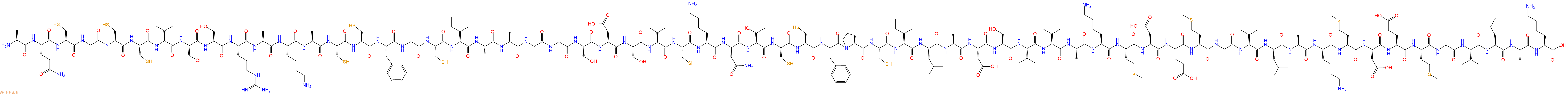 专肽生物产品Ala-Gln-Cys-Gly-Cys-Cys-Ile-Ser-Ser-Arg-Ala-Lys-Al