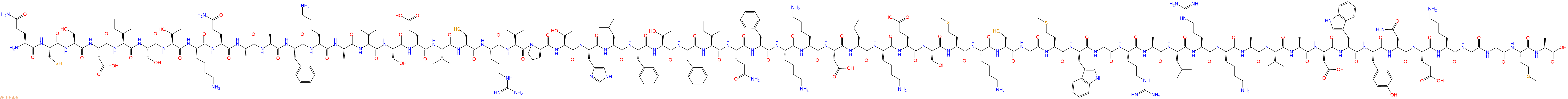 专肽生物产品Gln-Cys-Ser-Asp-Ile-Ser-Thr-Lys-Gln-Ala-Ala-Phe-Ly